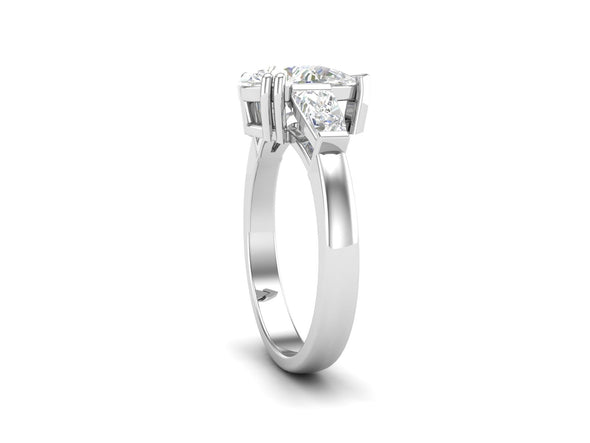 3.60 CTW White CZ Stackable Solitaire Wedding Ring