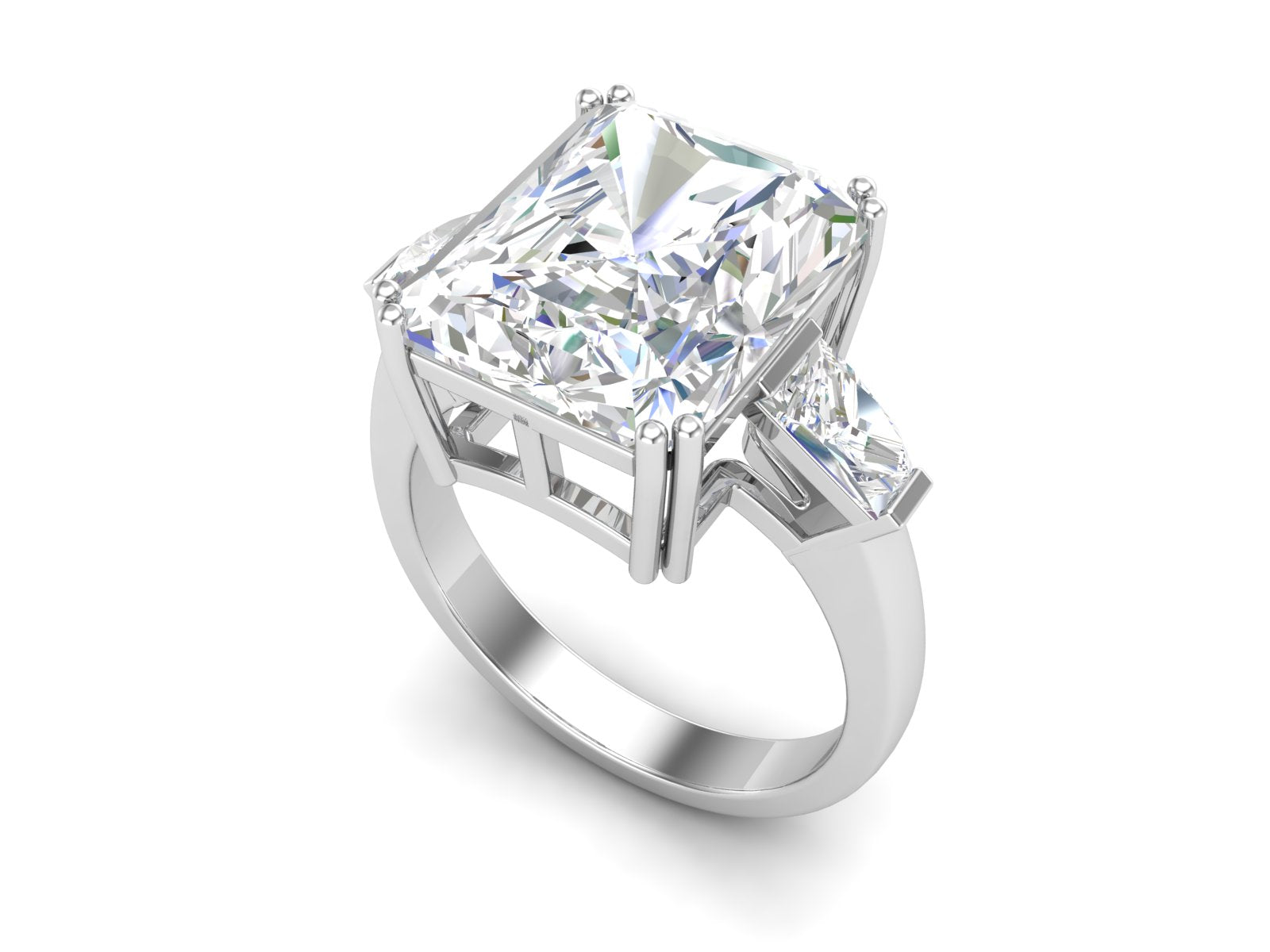 6.62 CTW White CZ Stackable Solitaire Wedding Ring