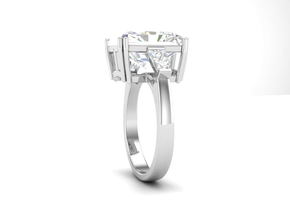 6.62 CTW White CZ Stackable Solitaire Wedding Ring