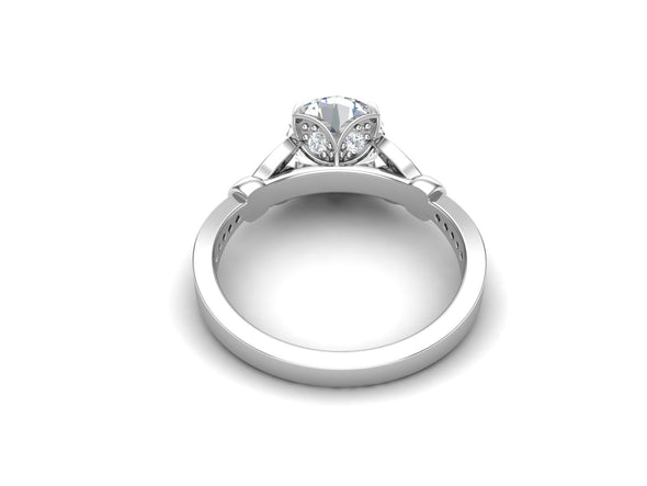 3.14 CTW White CZ Stackable Solitaire Wedding Ring