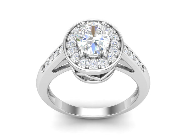1 CTW White CZ Solitaire Wedding Ring
