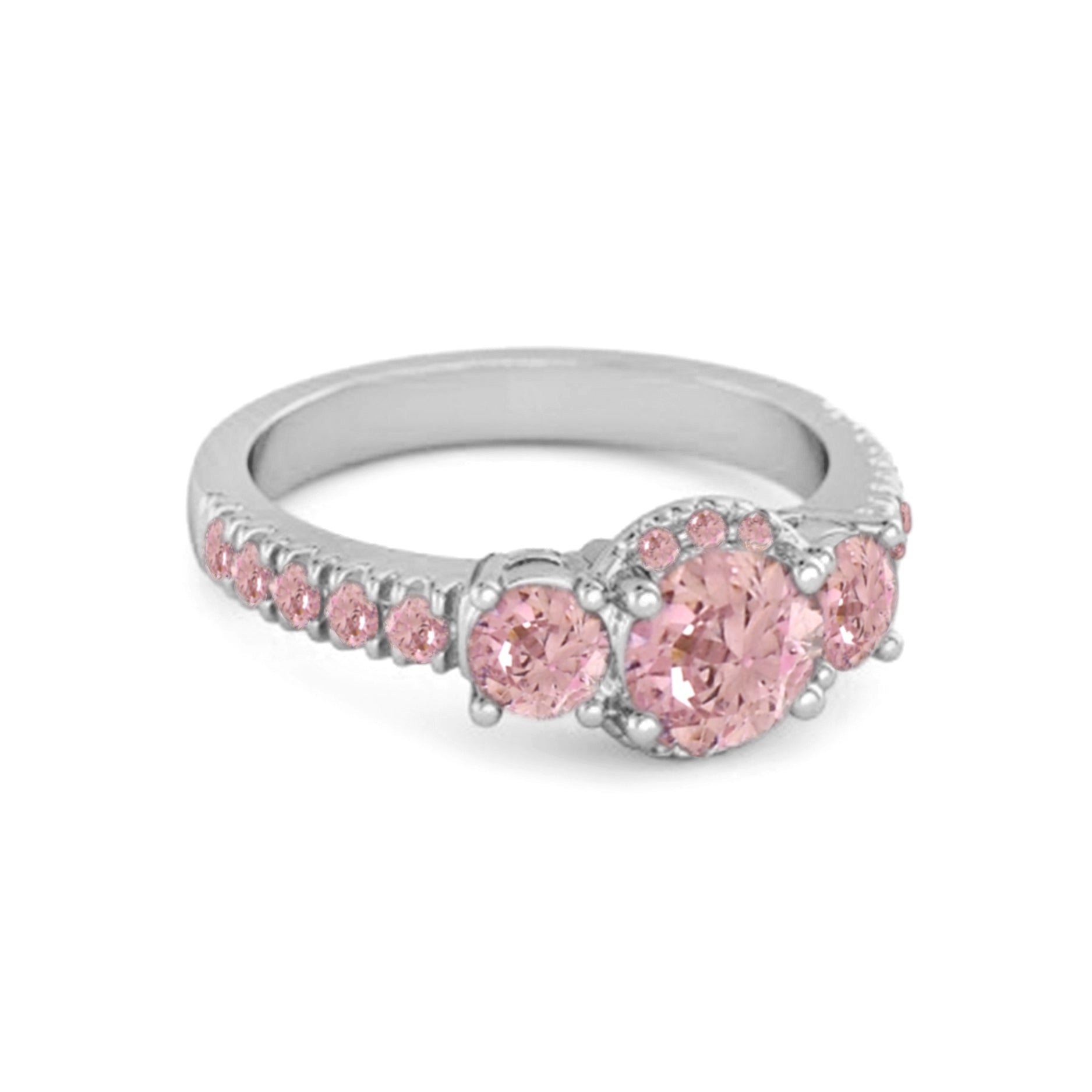 Pink Zirconia ring