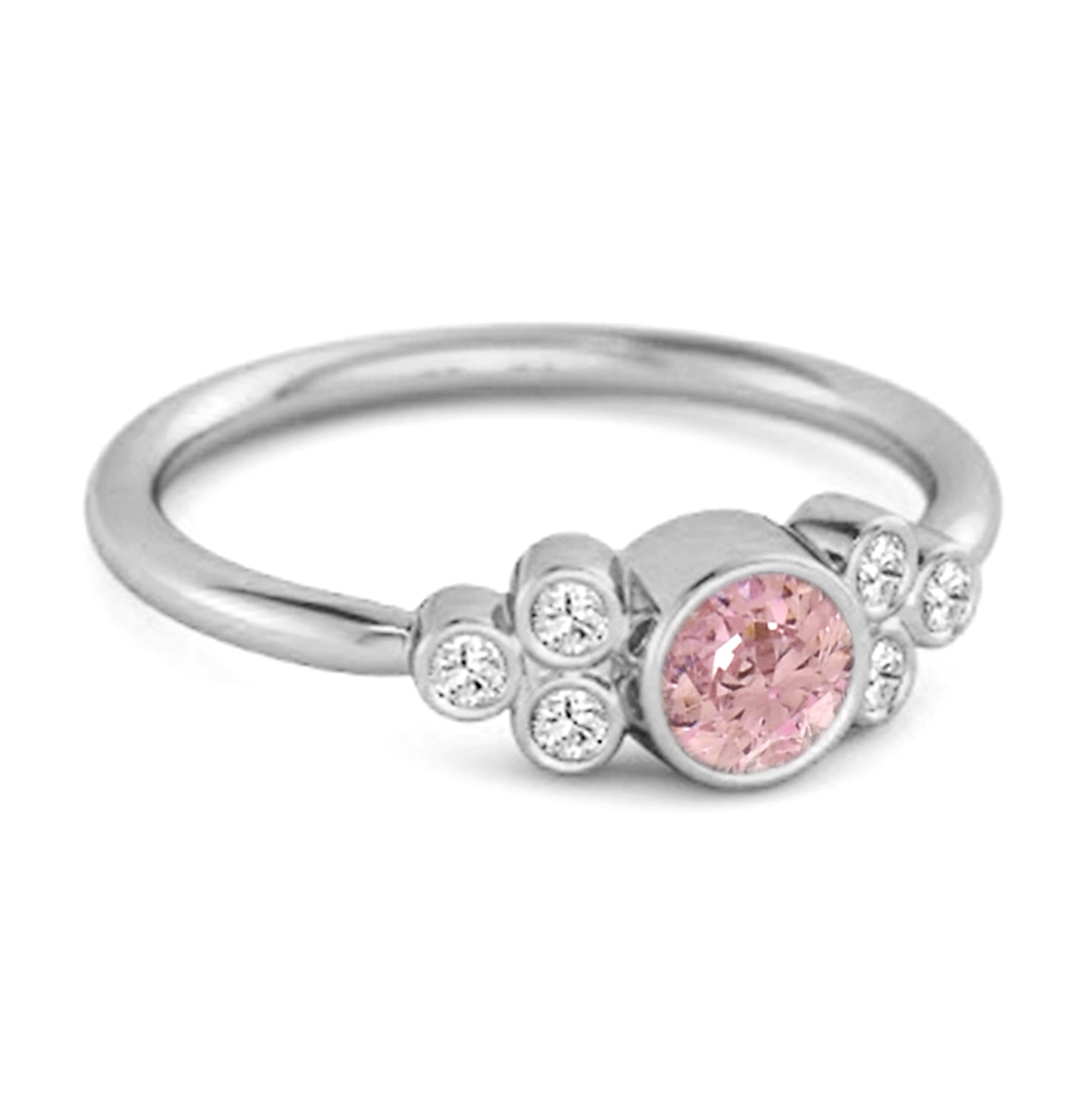 Pink Zirconia ring
