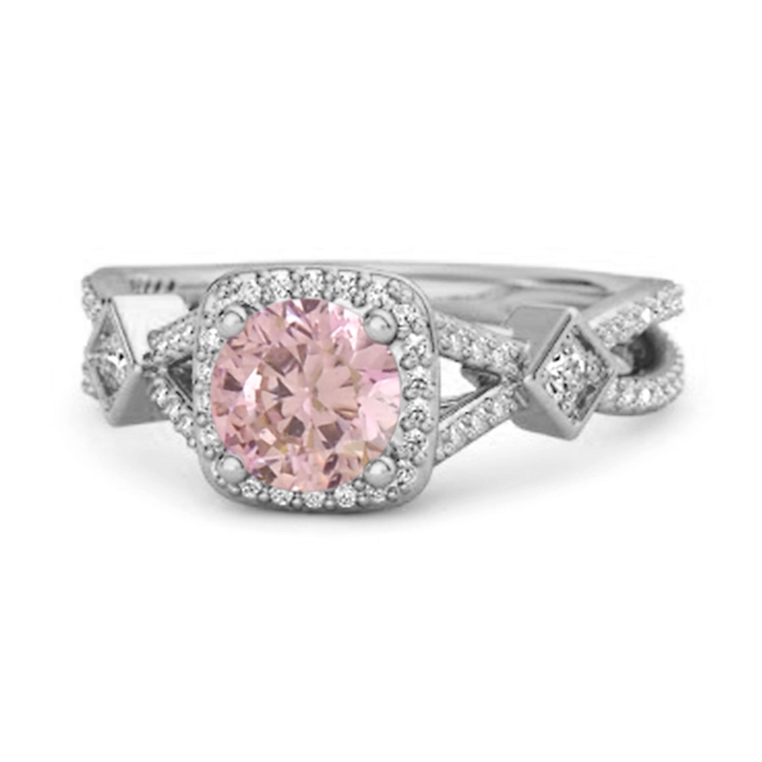 Pink Zirconia ring