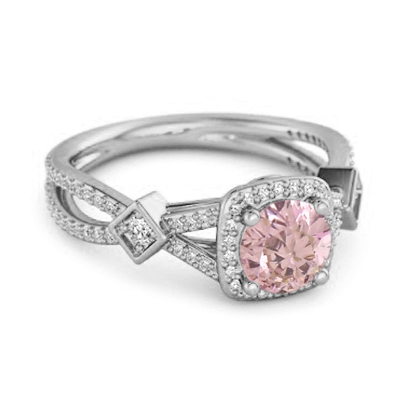 Pink Zirconia ring