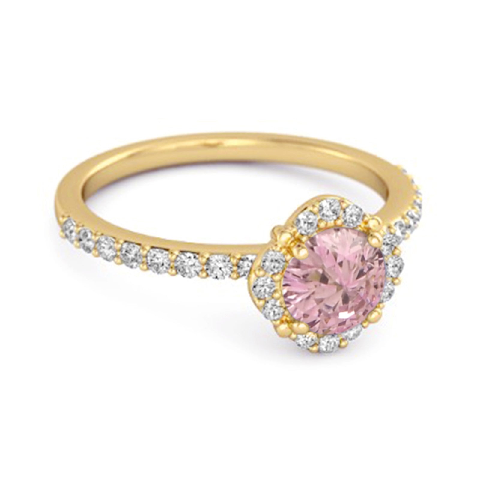 Pink Zirconia Solitaire Accents 925 Sterling Silver Friendship Ring