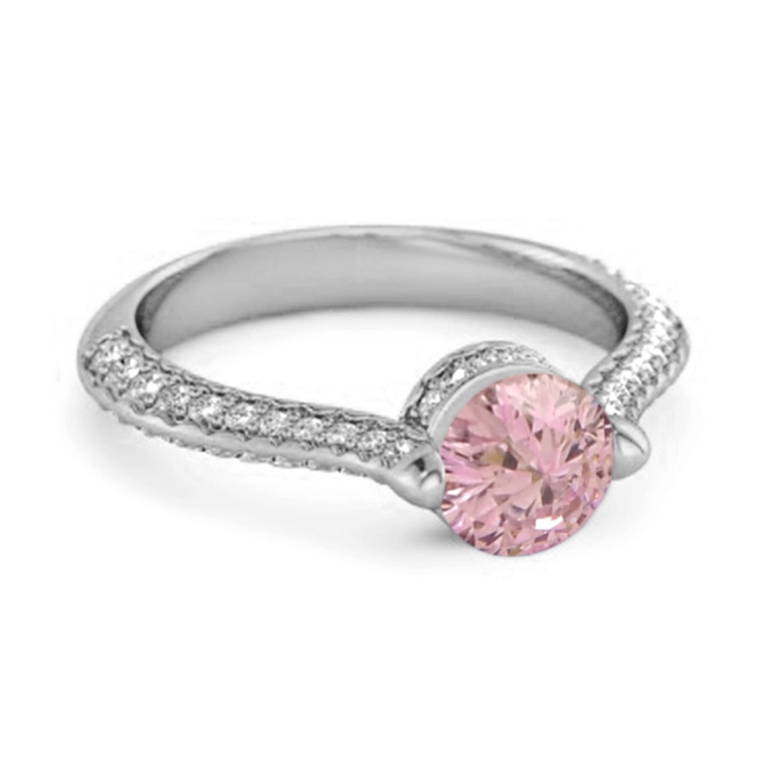 Pink Zirconia ring