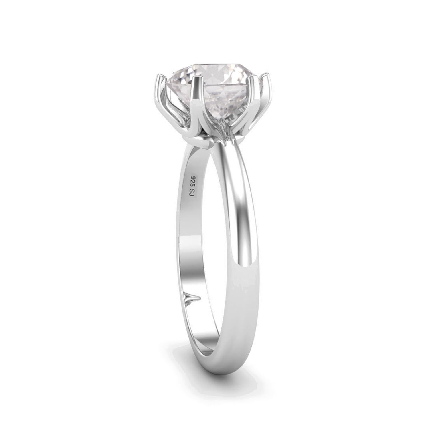 Moissanite Jewelry Set Solitaire Ring - Pendant - Earrings – Sterling Silver