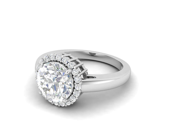 3.96 CTW White CZ Solitaire Wedding Ring
