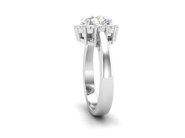 2.45 CTW White CZ Solitaire Wedding Ring