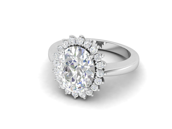 3.06 CTW White CZ Solitaire Wedding Ring