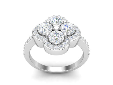 1.50 CTW White CZ Stackable Solitaire Wedding Ring