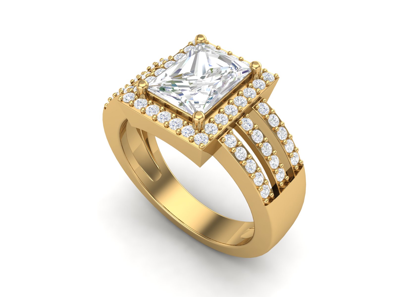 0.50 CTW White CZ Solitaire Wedding for Men
