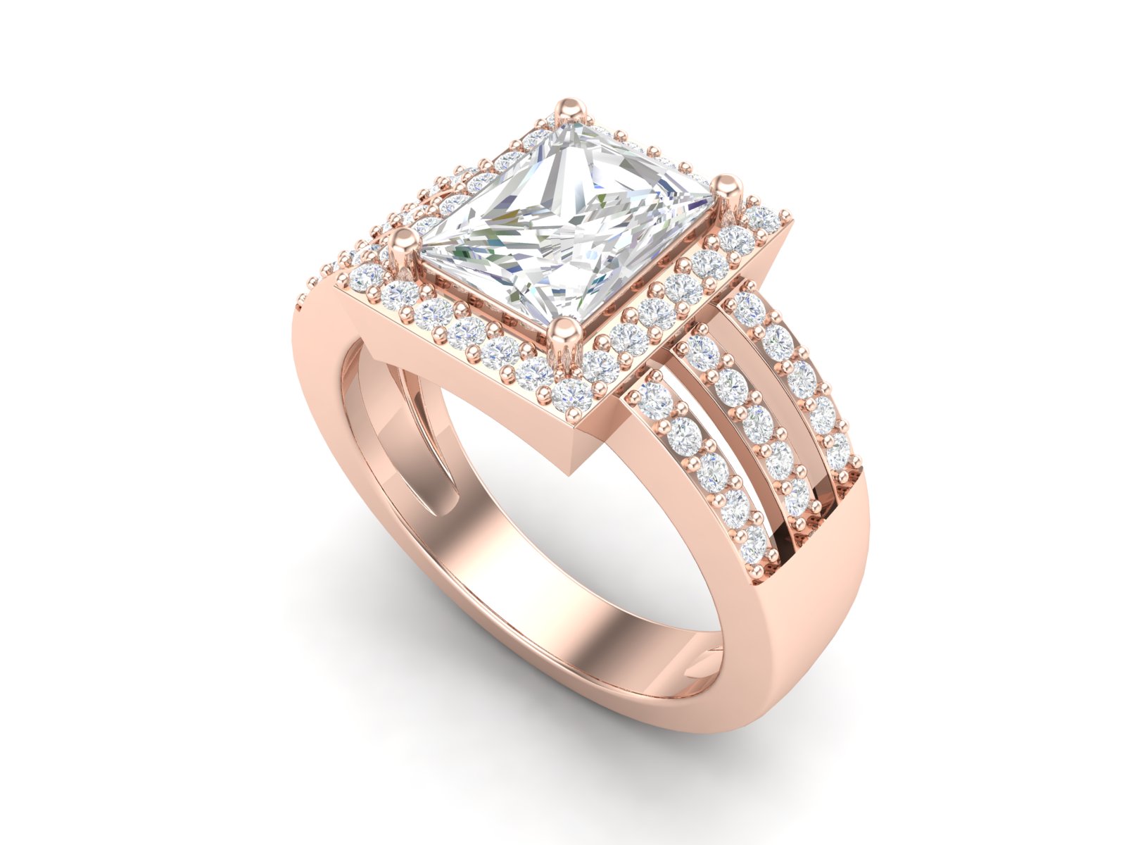 0.50 CTW White CZ Solitaire Wedding for Men