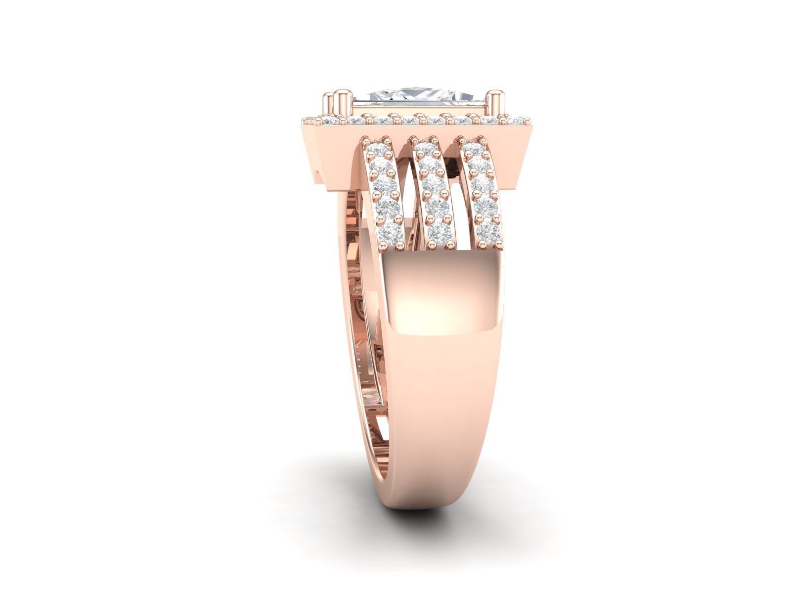 0.50 CTW White CZ Solitaire Wedding for Men