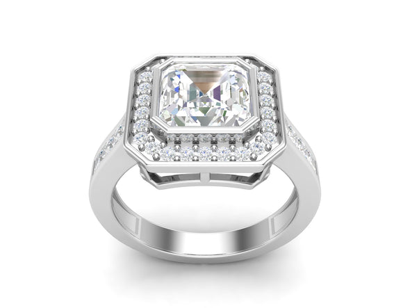 3.35 CTW White CZ Solitaire Wedding Ring for Men