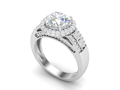 5.22 CTW White CZ Solitaire Wedding Ring