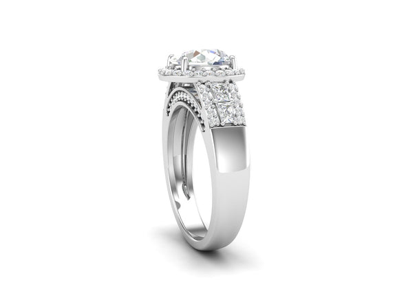 5.22 CTW White CZ Solitaire Wedding Ring