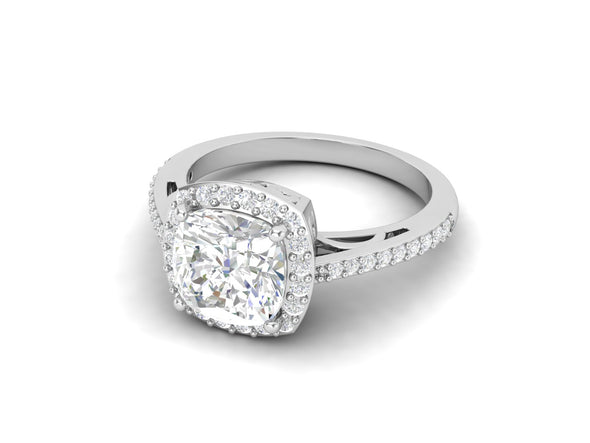 2.52 CTW White CZ Solitaire Wedding Ring