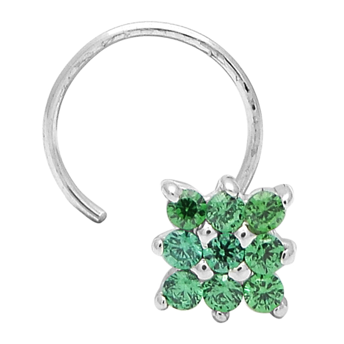 silver nose pin 