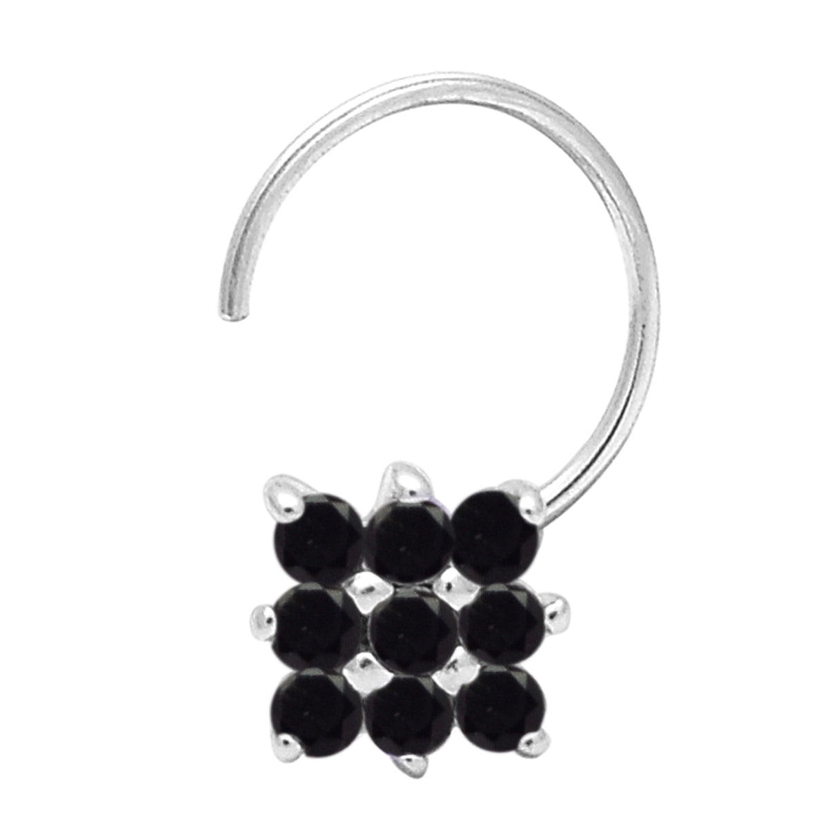 silver nose pin 