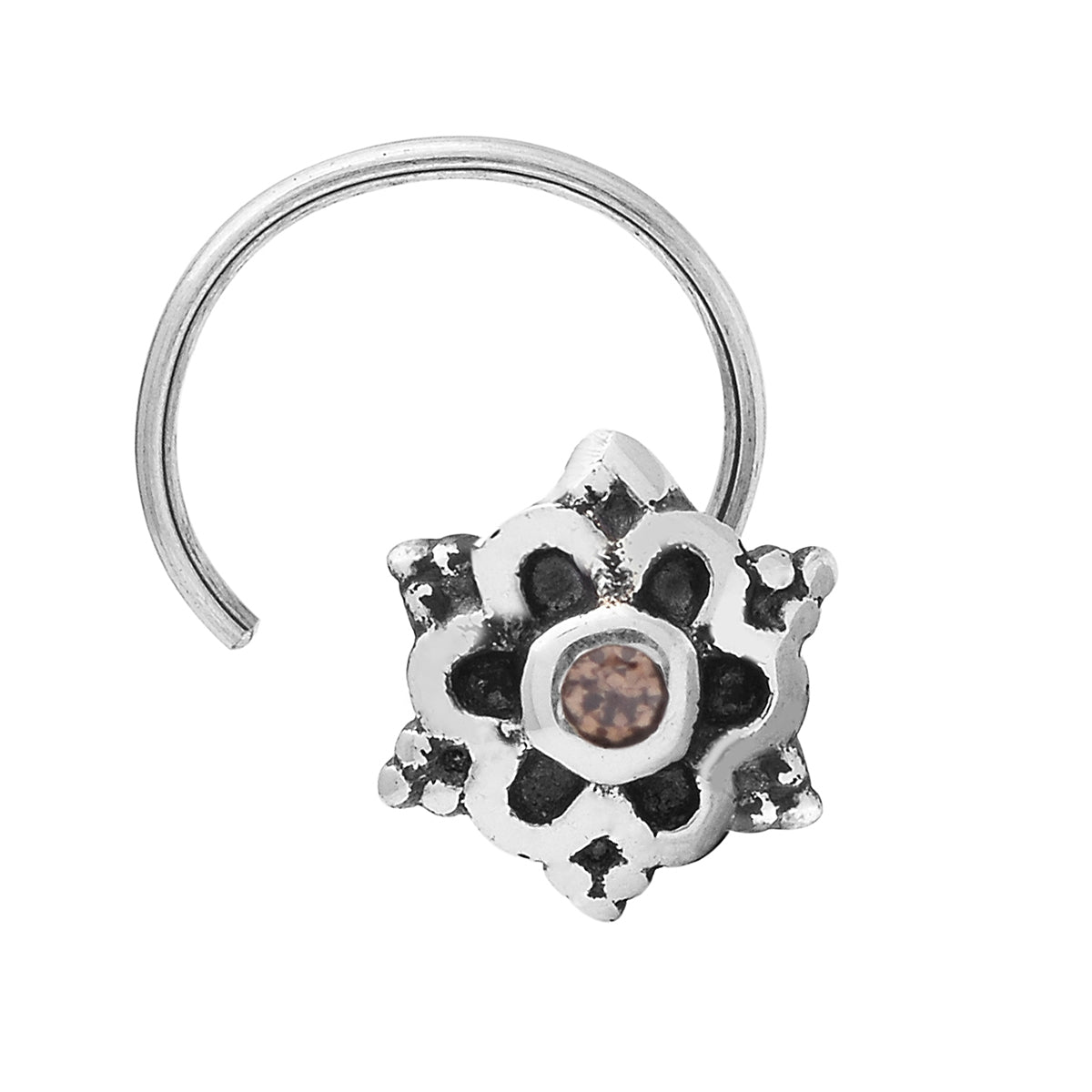 silver nose pin 