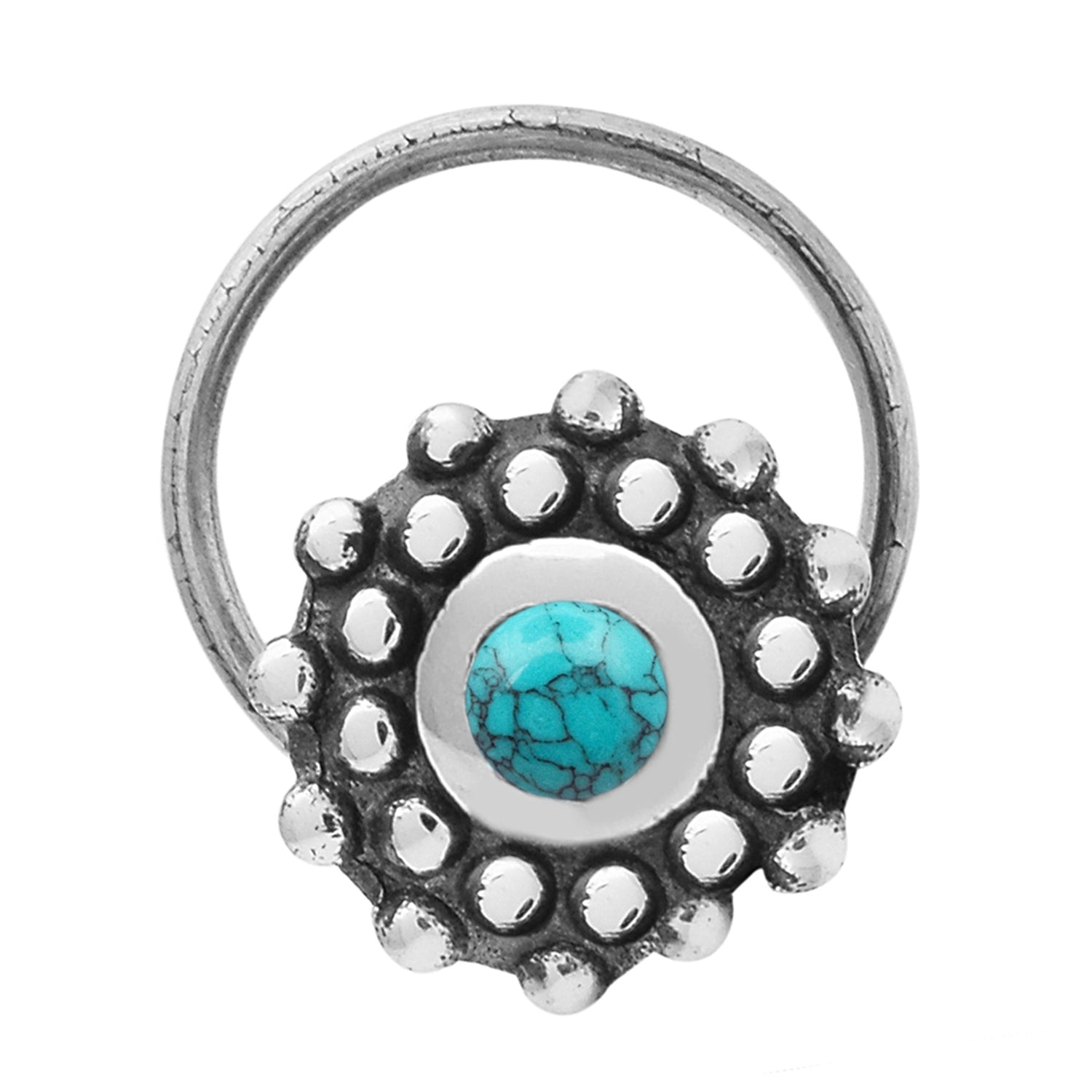 silver nose pin 