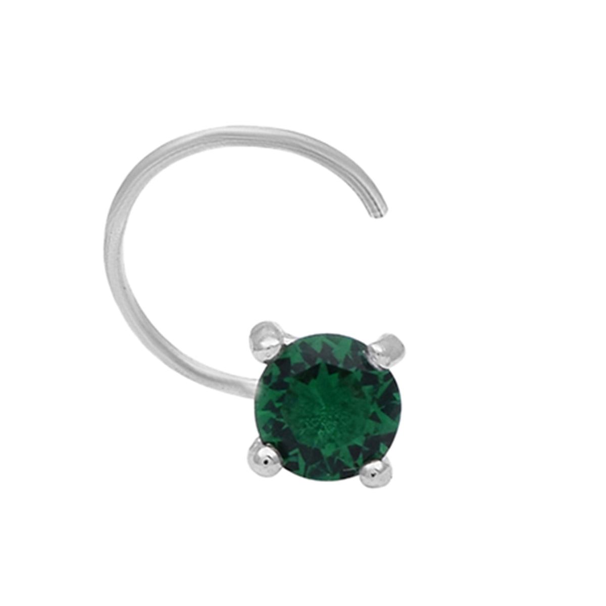 silver nose pin 