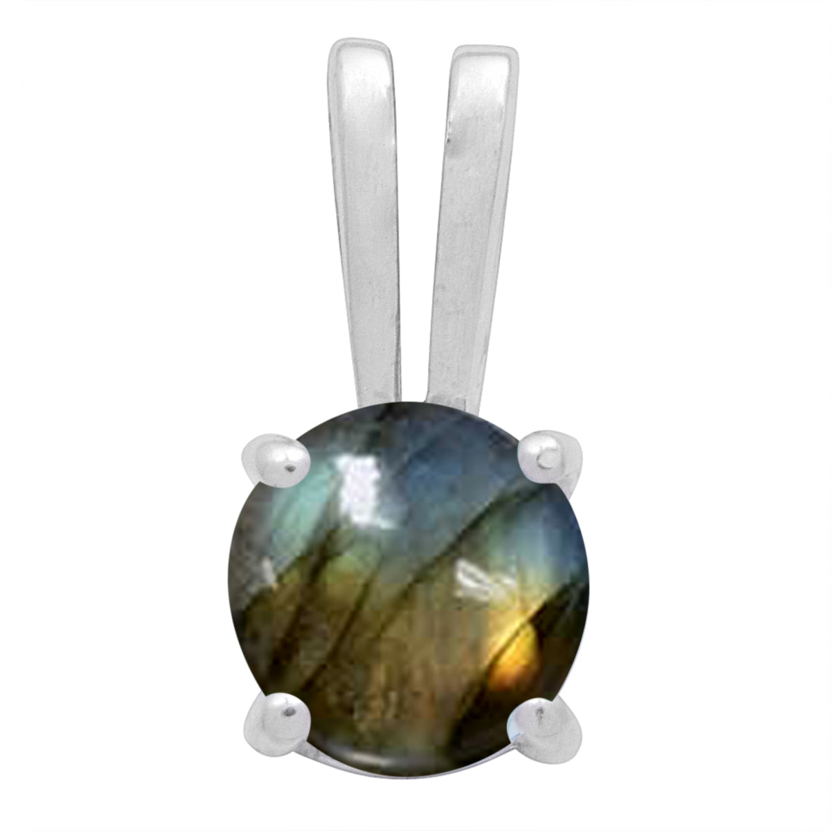 Round Cut Tiny Multi Choice Gemstone Pendant