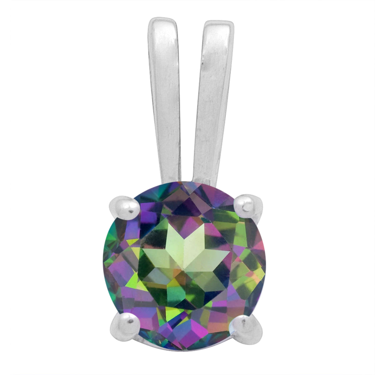 Round Cut Tiny Multi Choice Gemstone Pendant