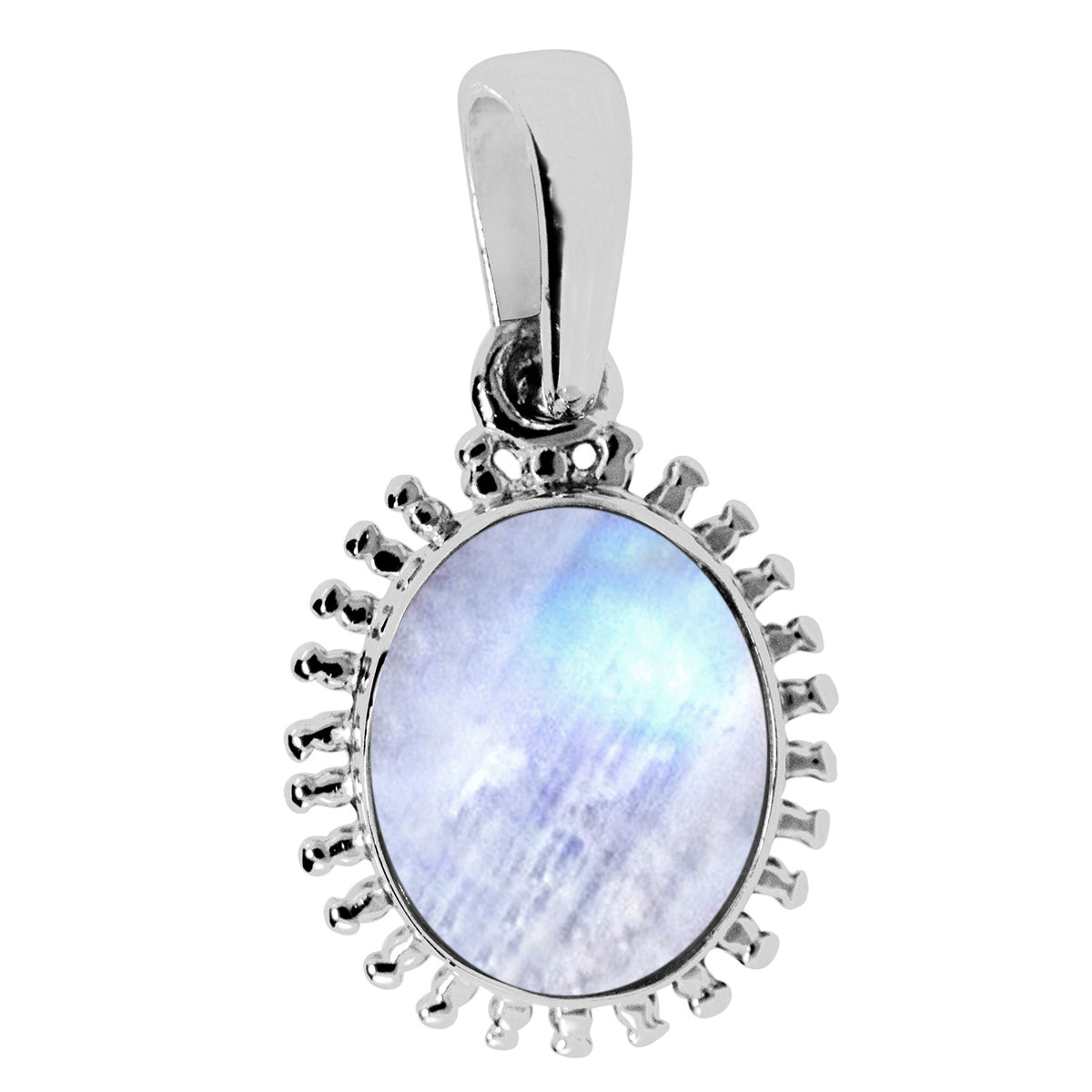 Solitaire Oval Cut Multi Choice Gemstone Pendant