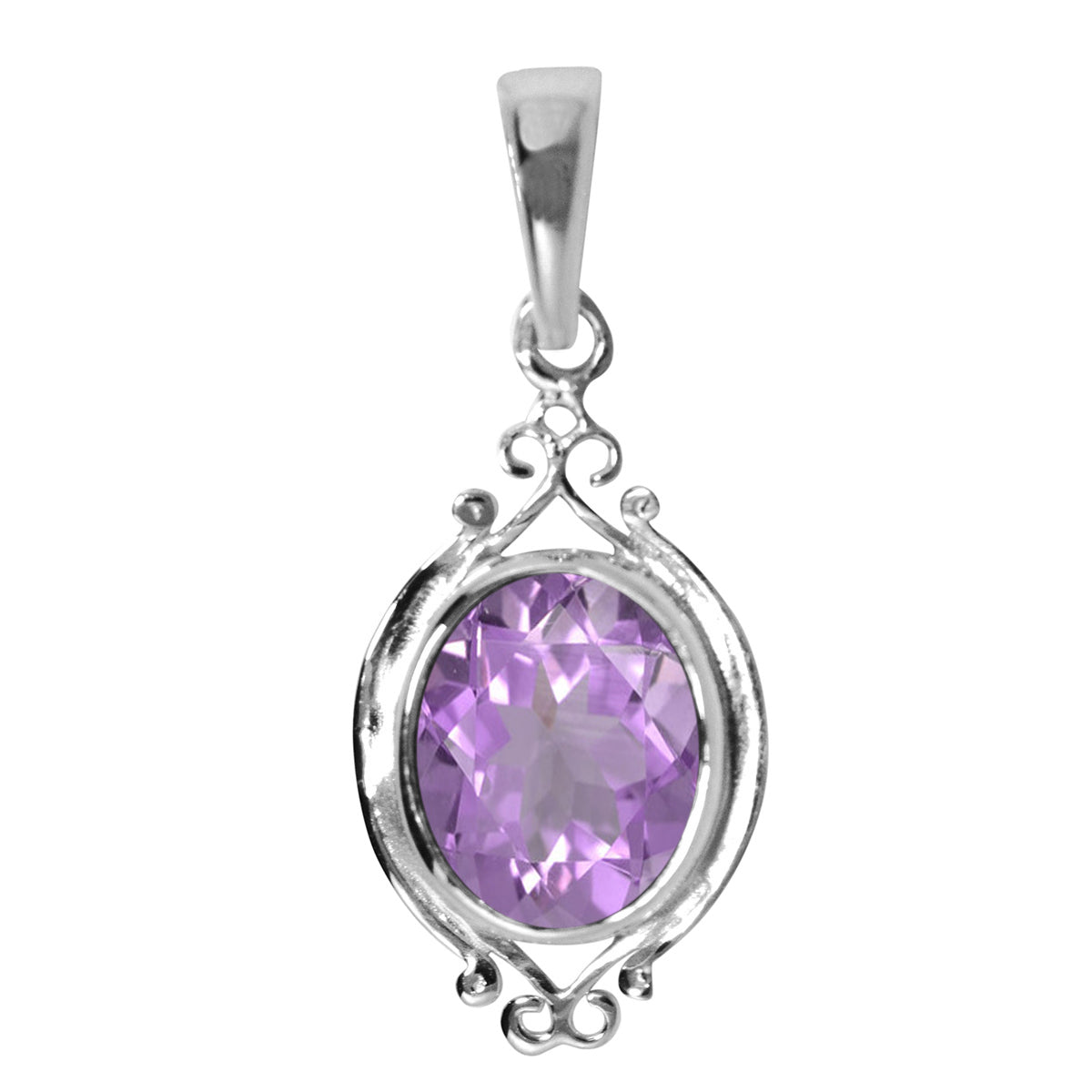 Art Deco Round Cut Multi Choice Gemstone Pendant