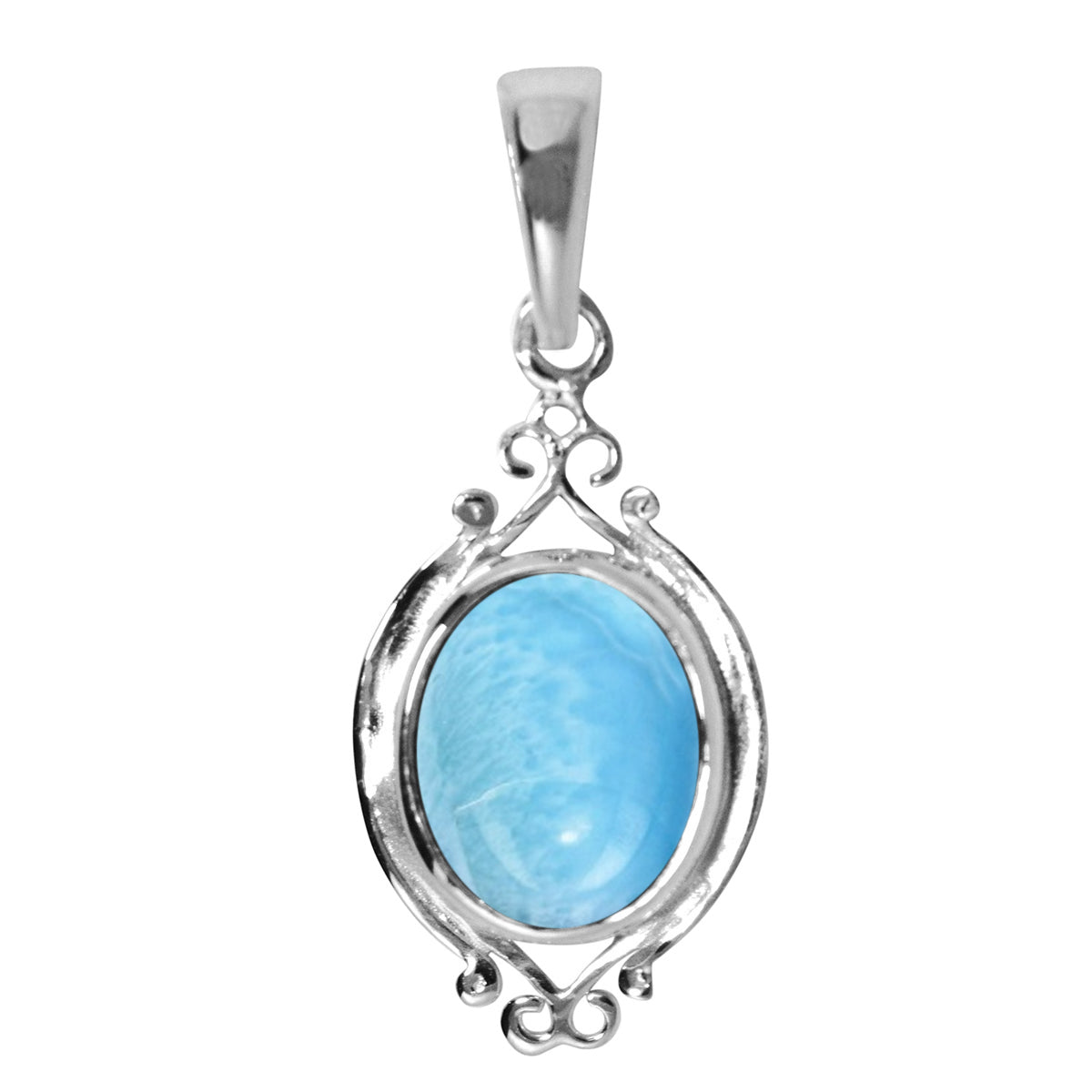 Art Deco Round Cut Multi Choice Gemstone Pendant