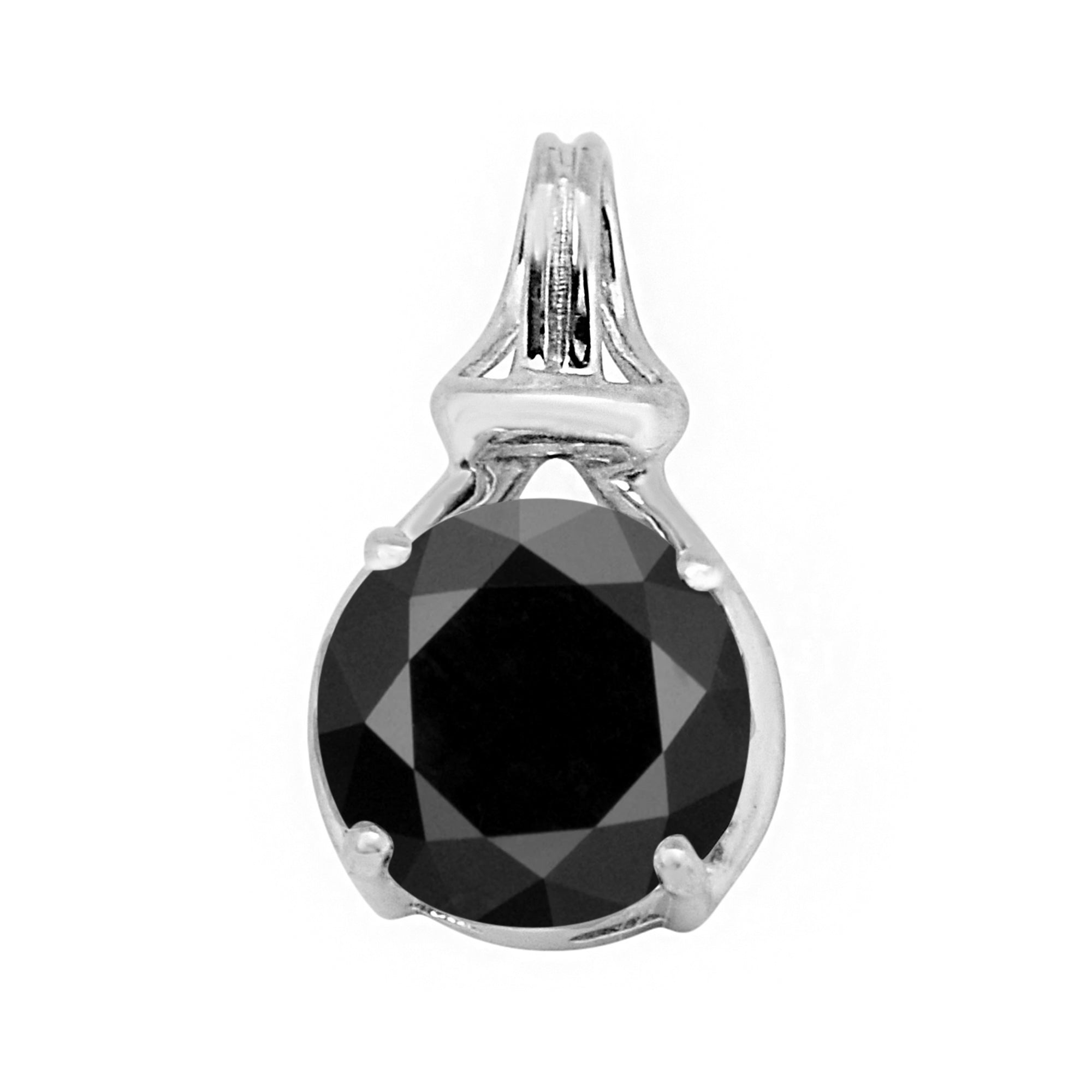 Solitaire Round Cut Multi Choice Gemstone Pendant