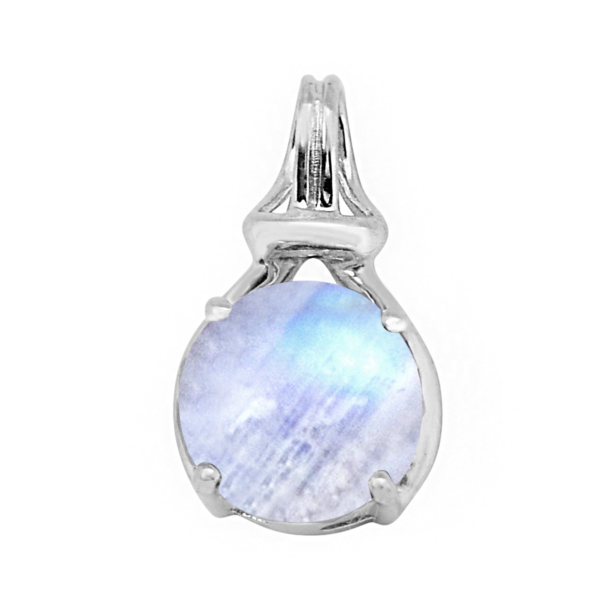 Solitaire Round Cut Multi Choice Gemstone Pendant