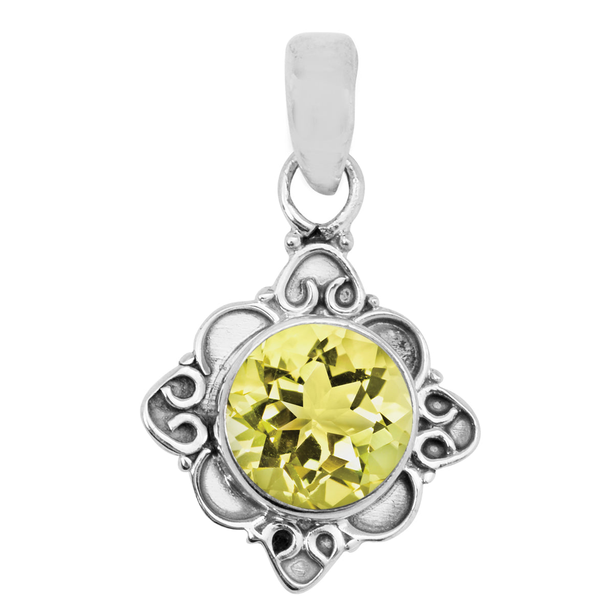 Vintage Round Cut Multi Choice Gemstone Pendant
