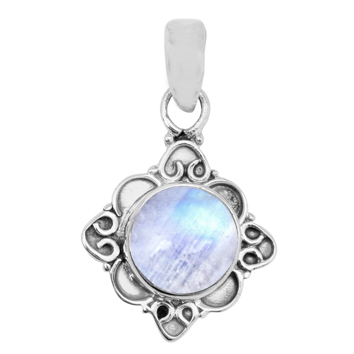 Vintage Round Cut Multi Choice Gemstone Pendant