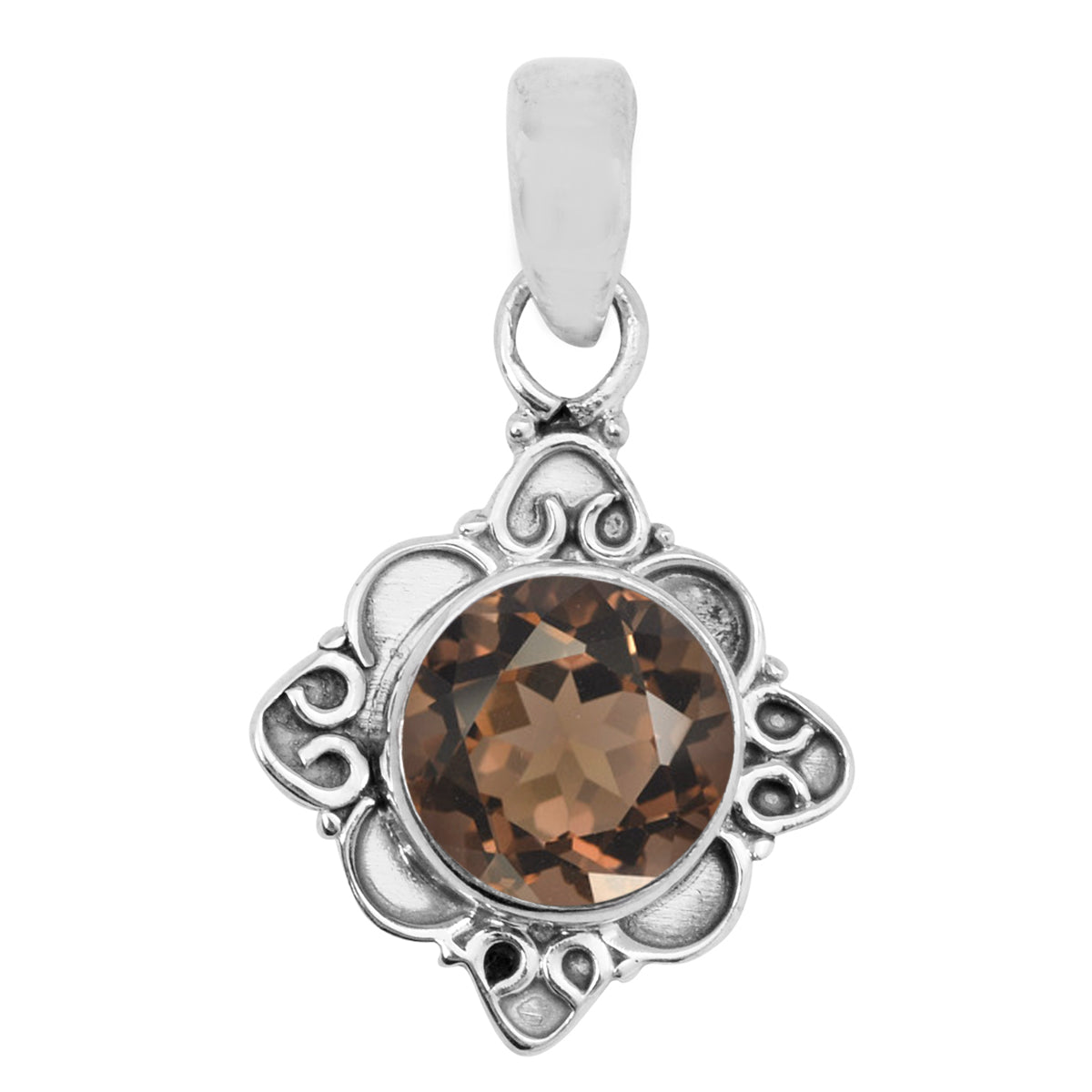 Vintage Round Cut Multi Choice Gemstone Pendant