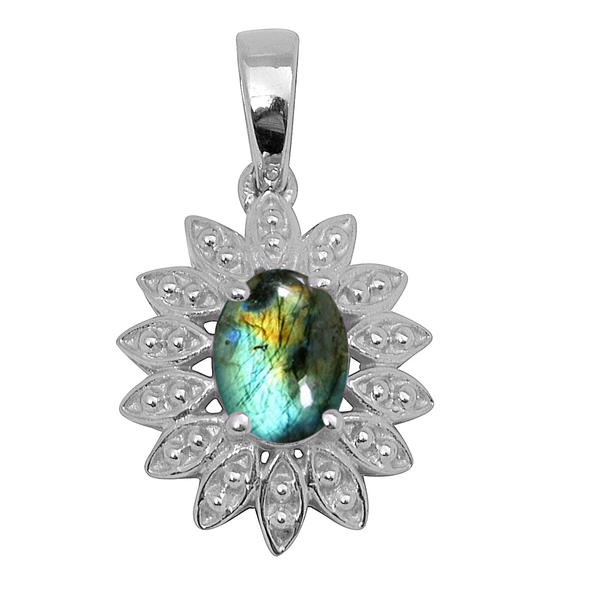 Victorian Design Multi Choice Gemstone Pendant