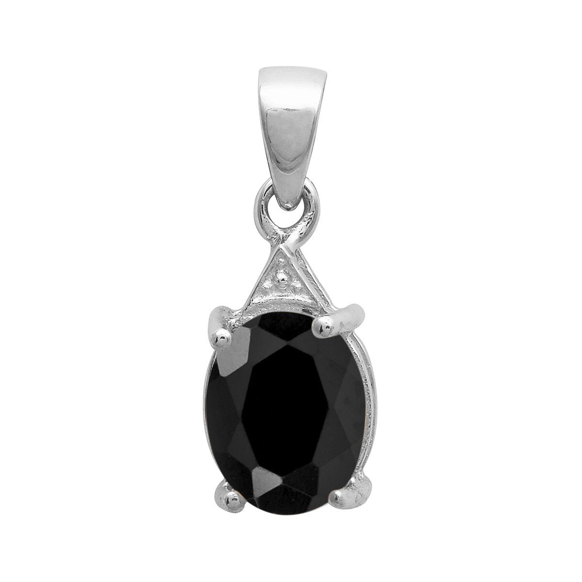 Solitaire Oval Cut Multi Choice Gemstone Pendant