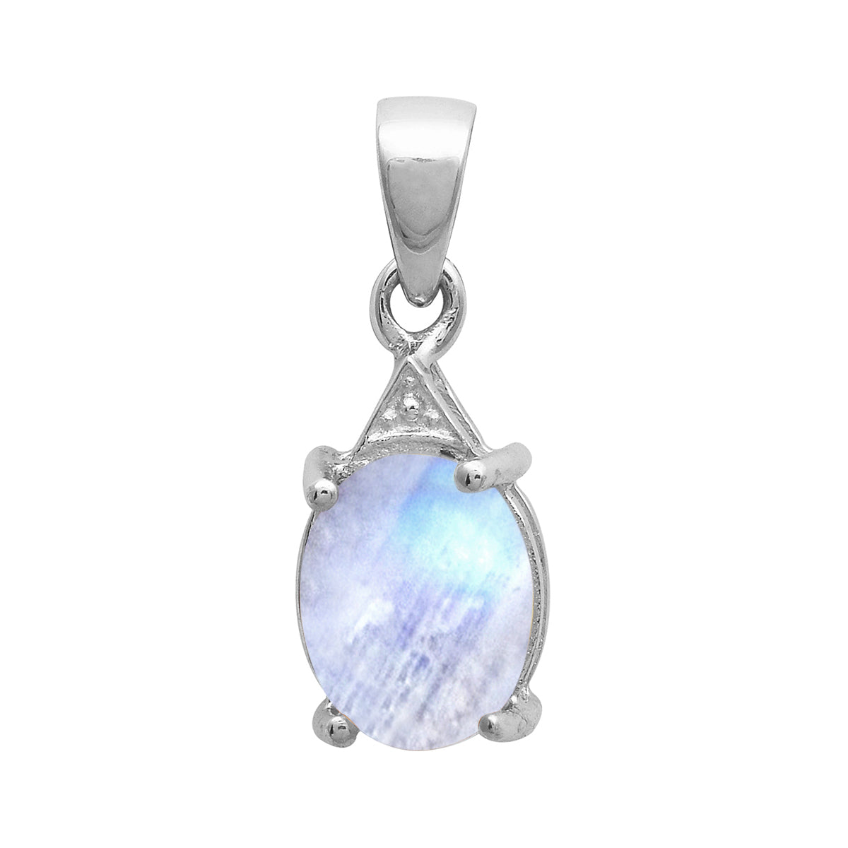 Solitaire Oval Cut Multi Choice Gemstone Pendant