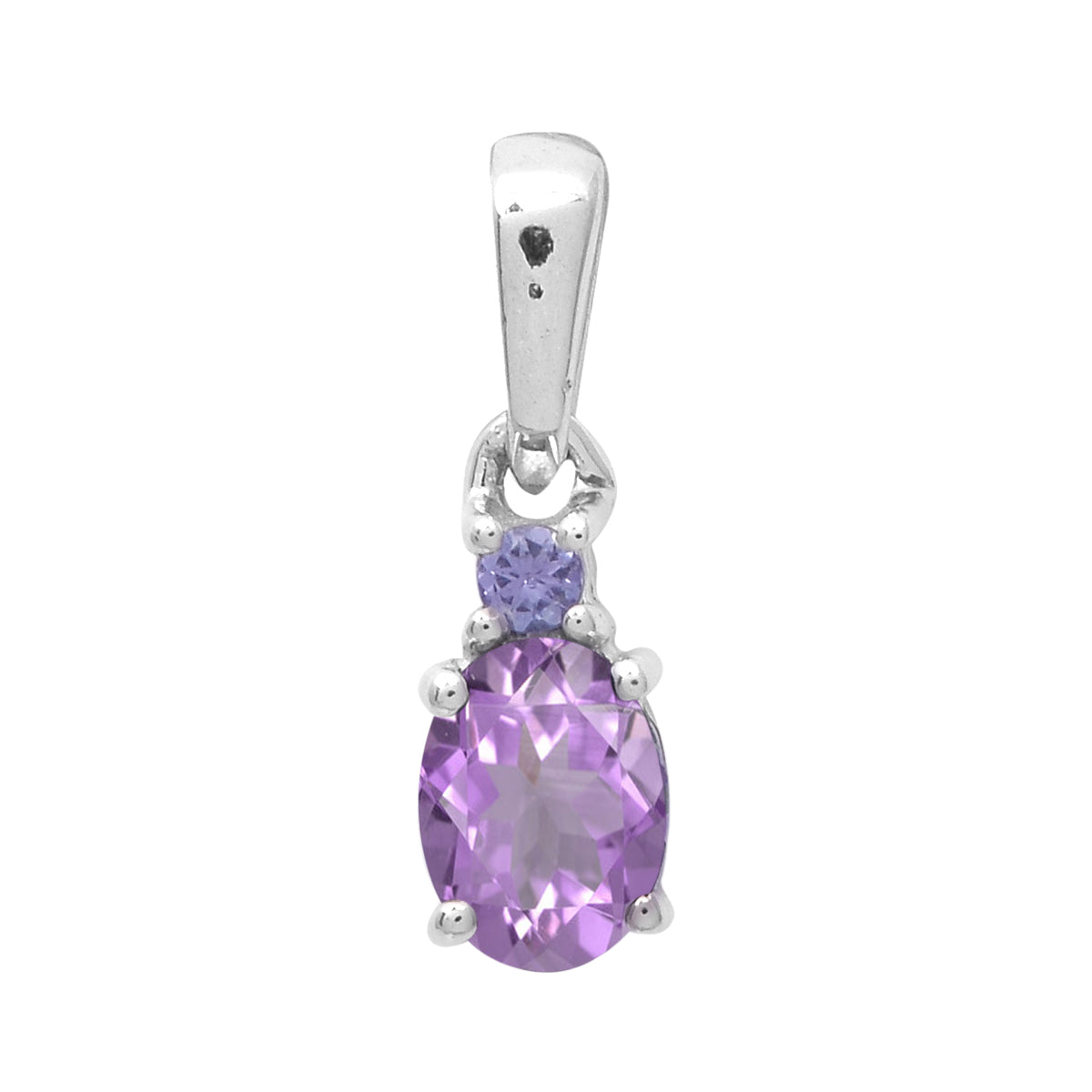 Art Deco Oval Cut Multi Choice Gemstone Pendant