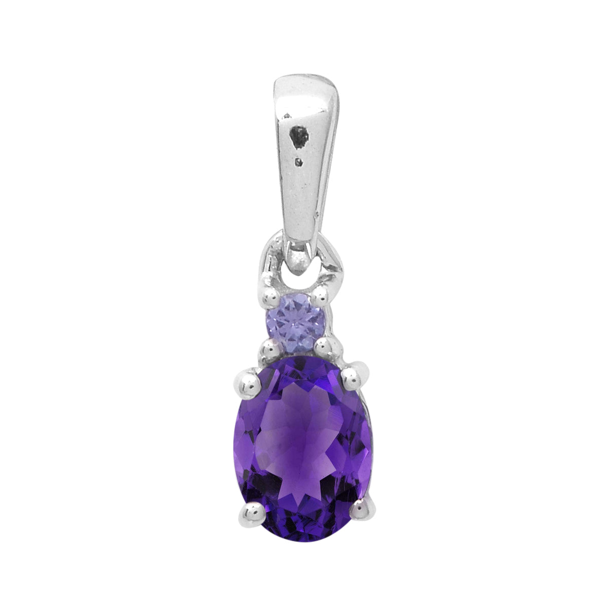 Art Deco Oval Cut Multi Choice Gemstone Pendant
