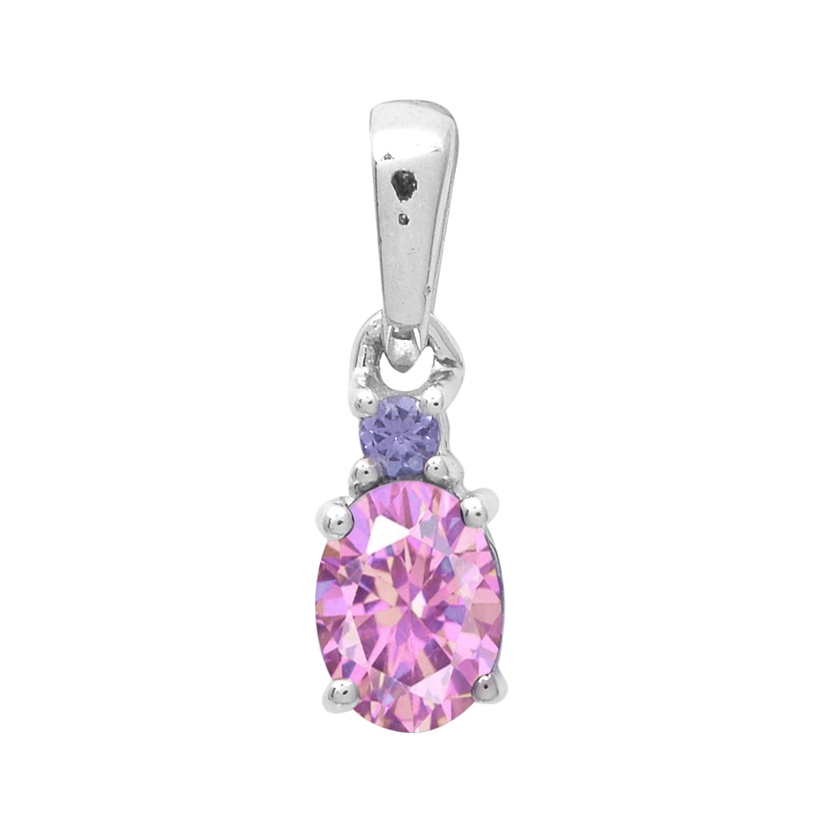 Art Deco Oval Cut Multi Choice Gemstone Pendant