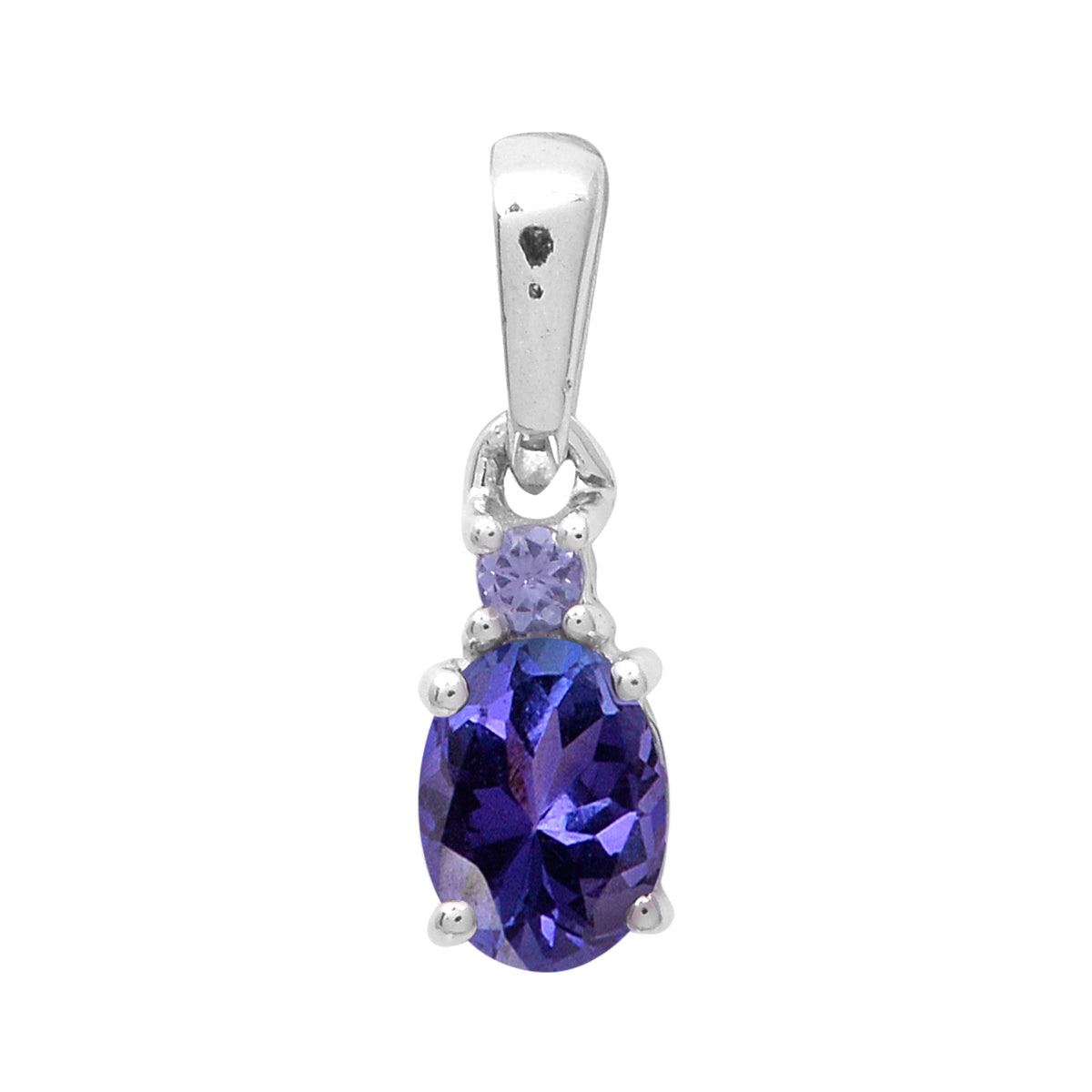 Art Deco Oval Cut Multi Choice Gemstone Pendant