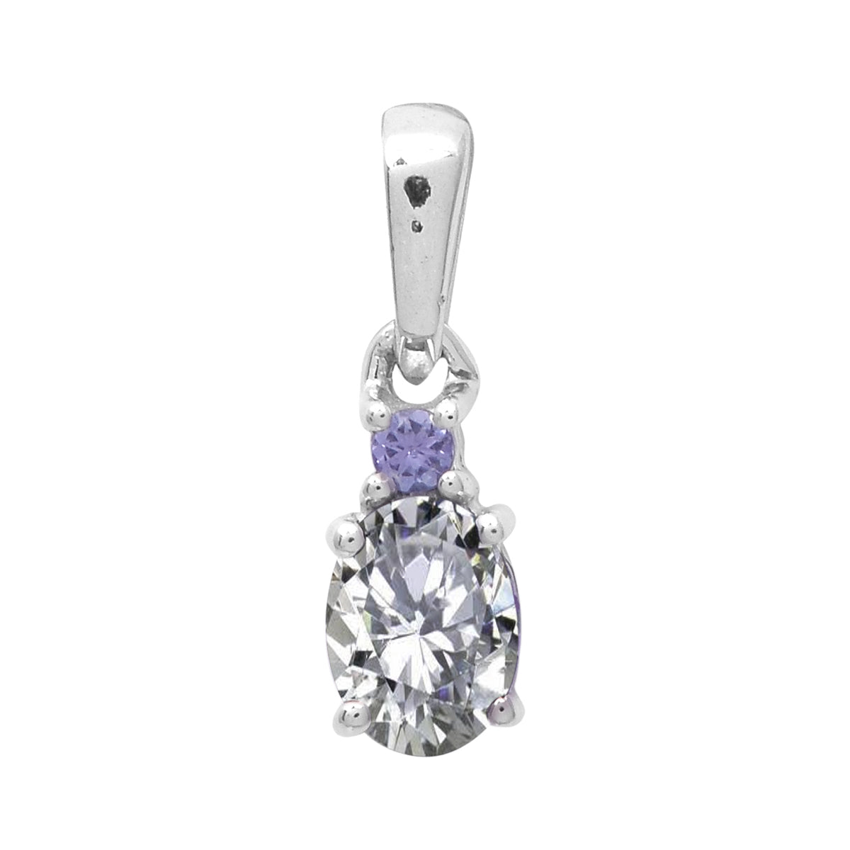 Art Deco Oval Cut Multi Choice Gemstone Pendant
