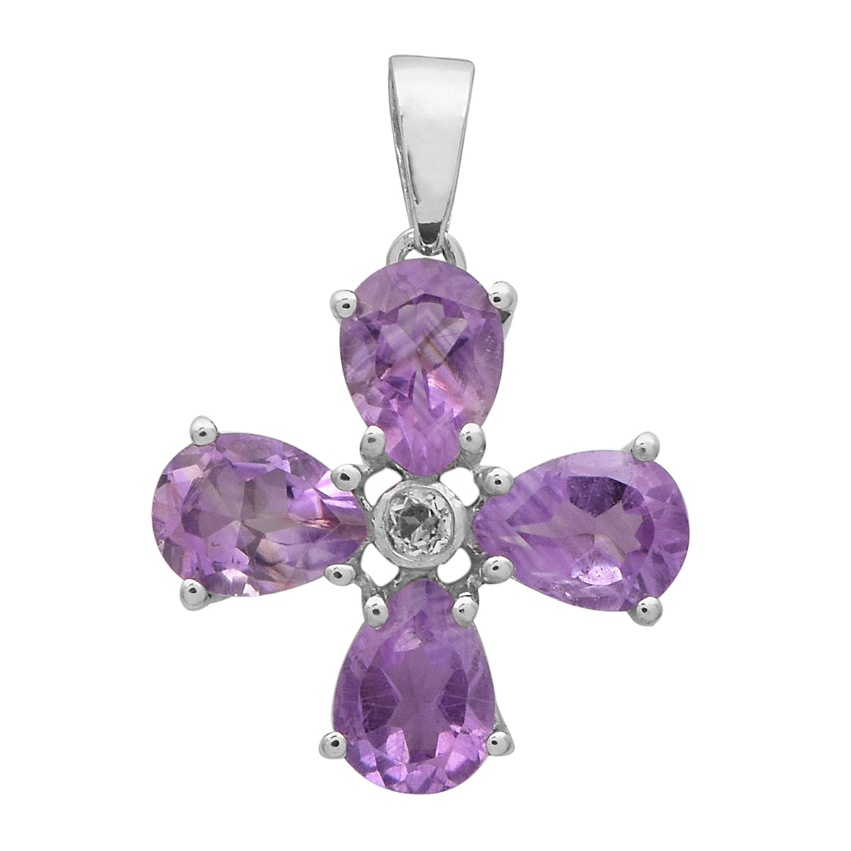 Floral Design Multi Choice Gemstone Pendant