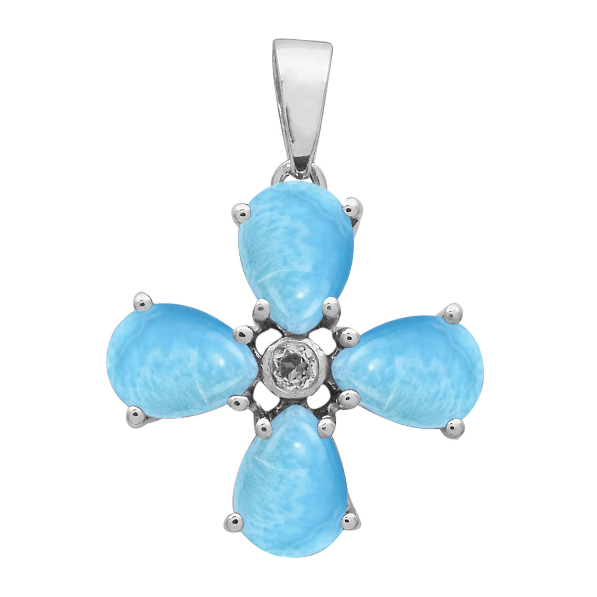Floral Design Multi Choice Gemstone Pendant