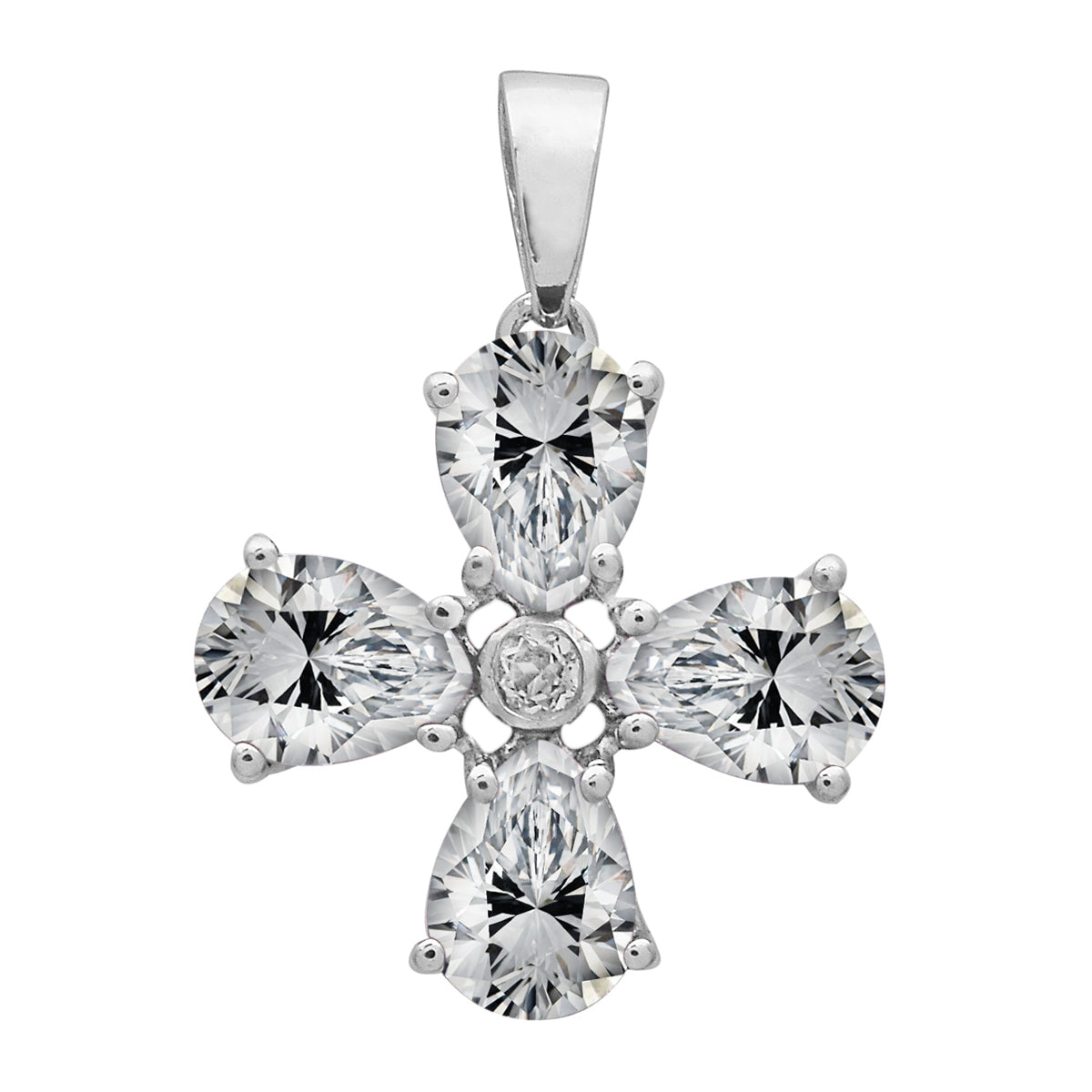Floral Design Multi Choice Gemstone Pendant