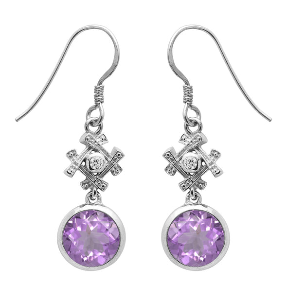 Cluster Round Multi Choice Gemstone 925 Sterling Silver Earring